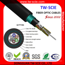 Cable directo de fibra entierro resistente a roedores Gyty53